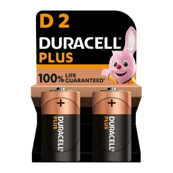 Pack de 2 Pilas D Duracell