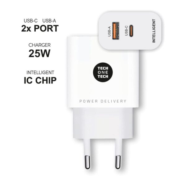 Transformador compatible con USB-A y USB-C - Imagen 2