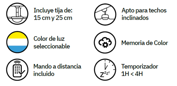 Ventilador de techo Azabache - Imagen 3
