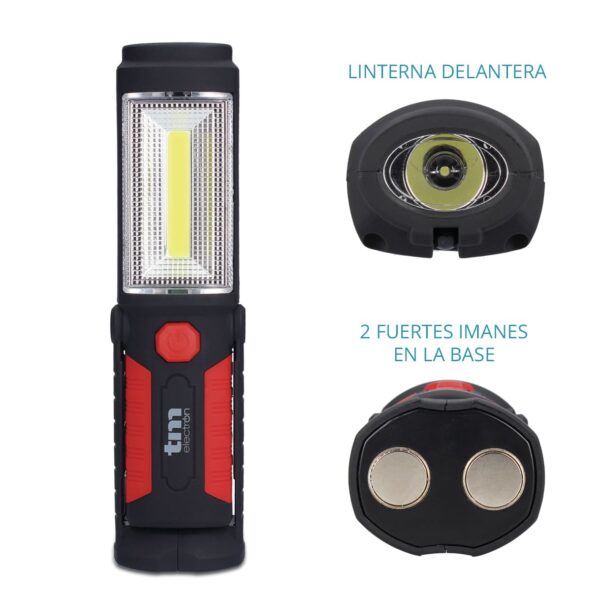 Linterna de trabajo con gancho e iman
